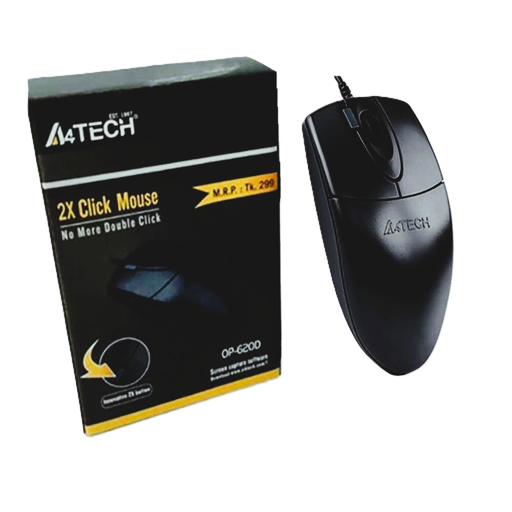 A4Tech OP-620D 2X Double Click – Popular Mouse Product for Reliable Everyday Use